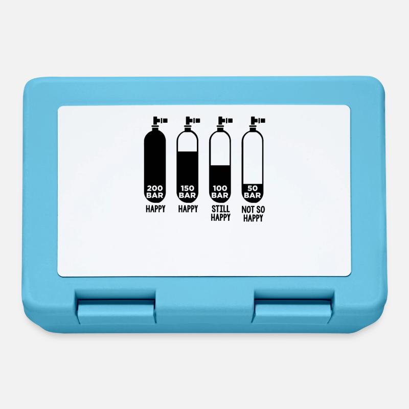 Plongée plongée 200 bar - Boîte à goûter - bleu saphir