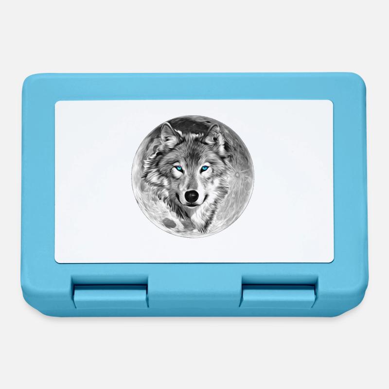 Wolf - Brotdose - Saphirblau