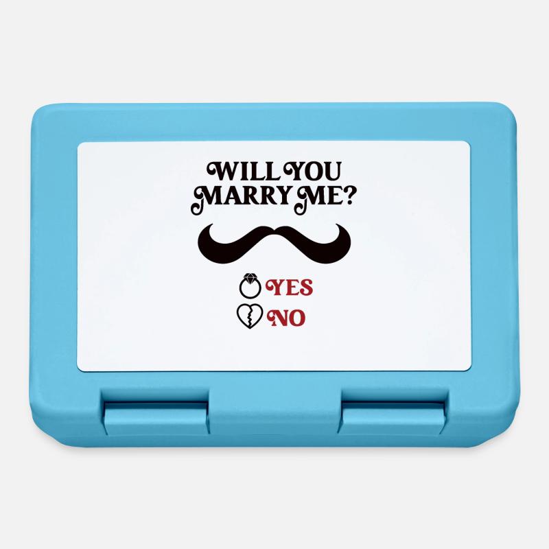 Marriage proposal Heiratsantrag - Lunchbox - sapphire blue