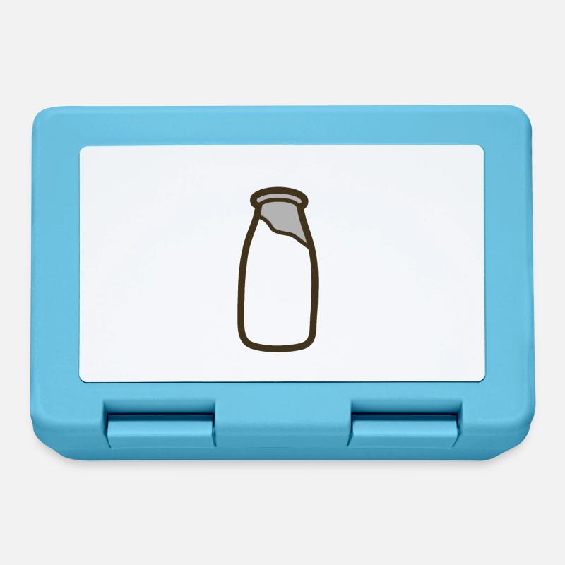 Bouteille de lait - Boîte à goûter - bleu saphir