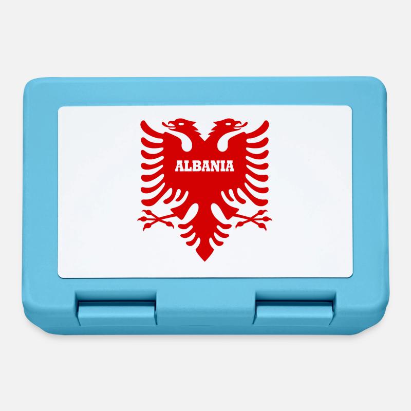 Albanie - Boîte à goûter - bleu saphir