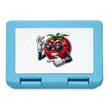Cool Tomate Lunettes de Soleil Dessin Animé Veggie Fun - Boîte à goûter - bleu saphir - Devant