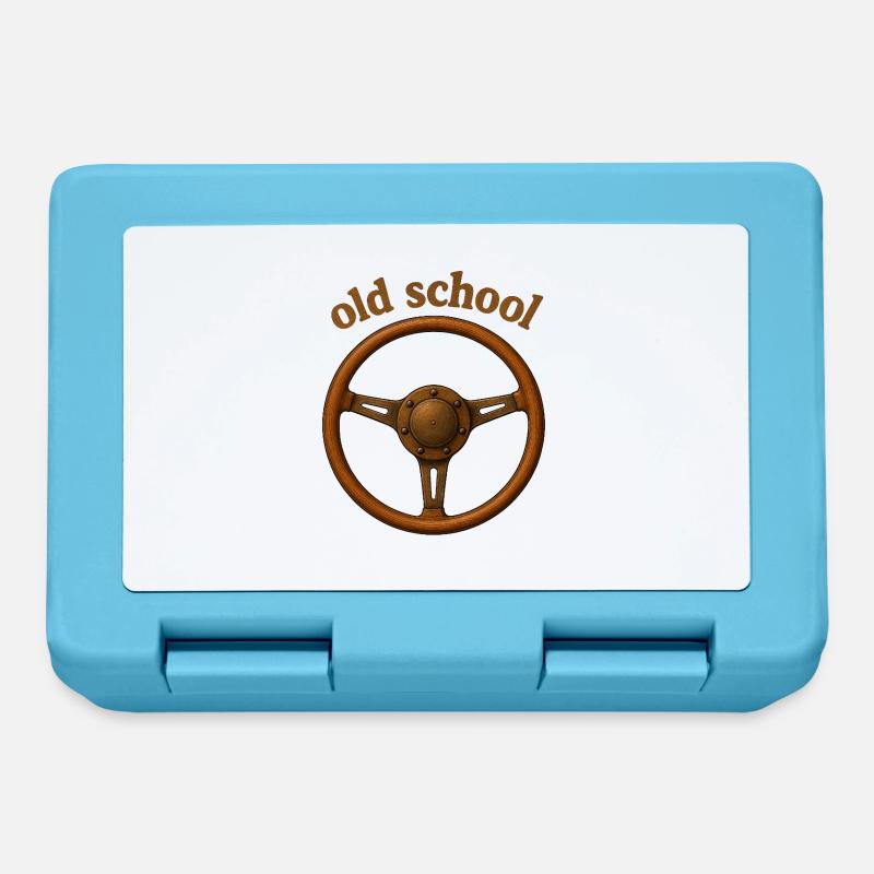 volant old school - Boîte à goûter - bleu saphir