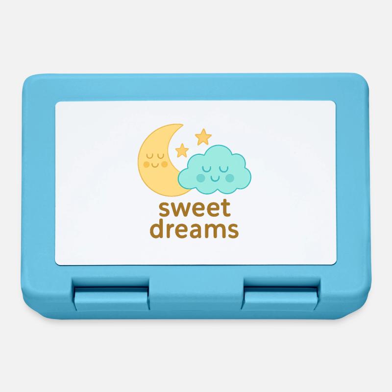 Night Celestial Pillow Design - Lunchbox - sapphire blue
