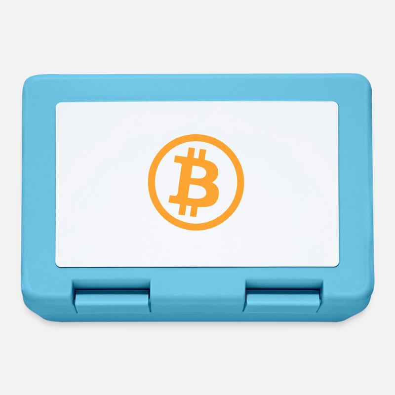Bitcoin_Logo_Perfekt - Brotdose - Saphirblau