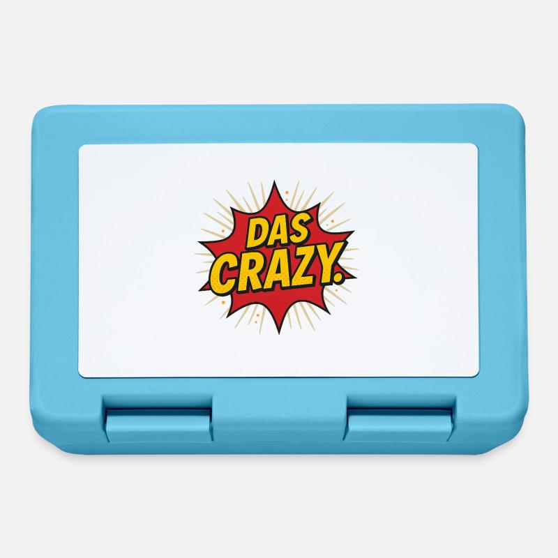 Comic Explosion Text Design - Lunchbox - sapphire blue