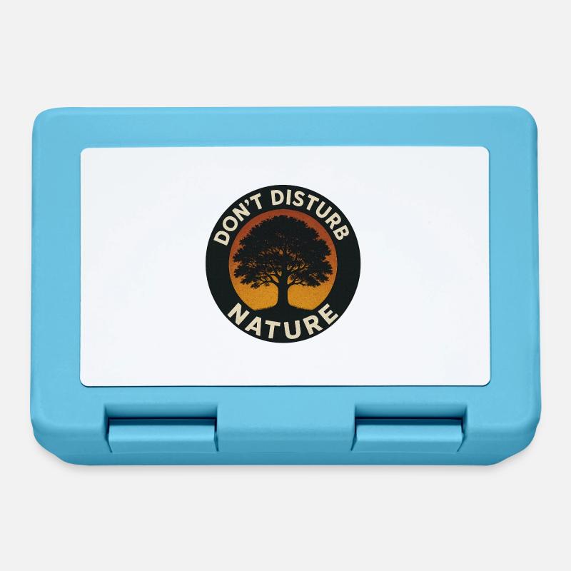 Don’t Disturb Nature – Tree Circle - Brotdose - Saphirblau