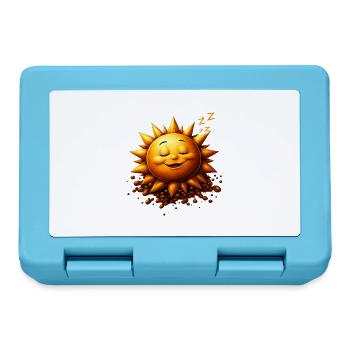 Schlafender Sonnenschein mit Bohnen - Brotdose - Saphirblau - Vorne