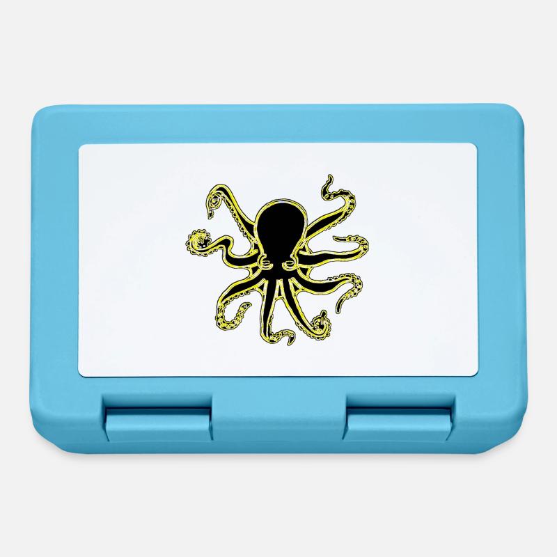 NEON OCTOPUS - Boîte à goûter - bleu saphir