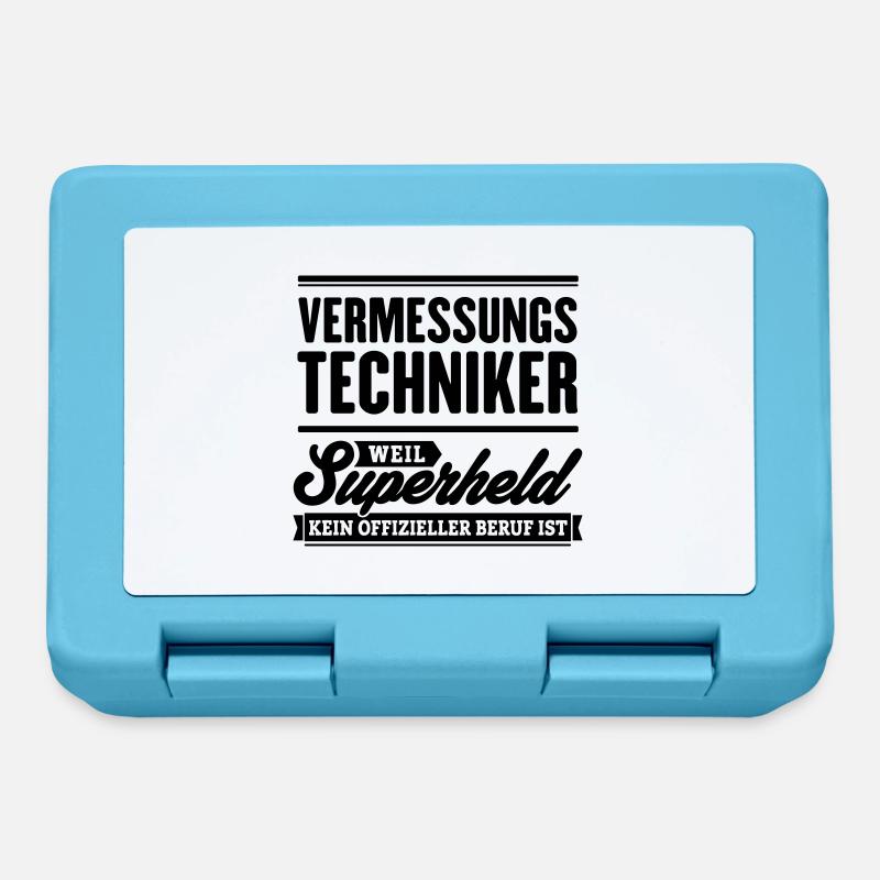 Superheld Vermessungstechniker - Brotdose - Saphirblau
