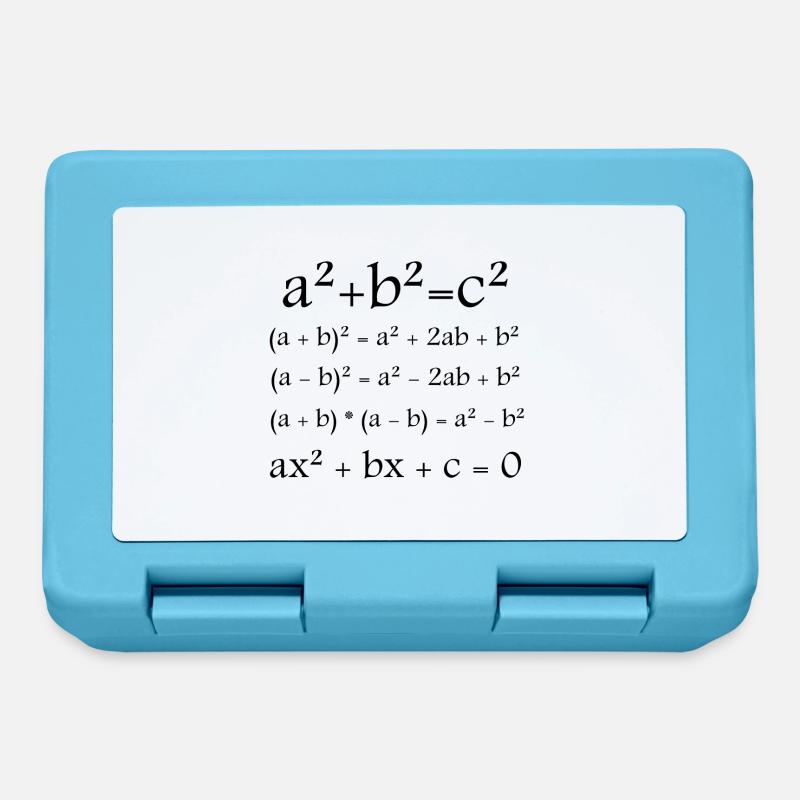 Mathematics / Math / Formula - Lunchbox - sapphire blue
