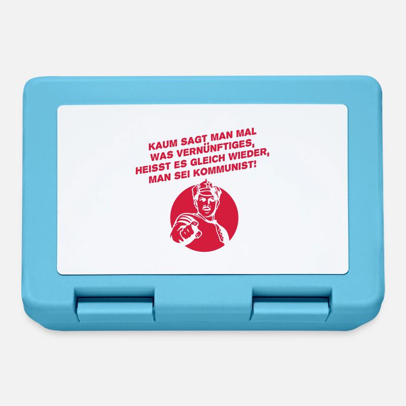 Drôle de dicton communiste - Boîte à goûter - bleu saphir