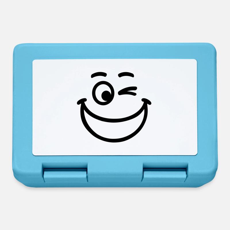 Smiley - Lunchbox - sapphire blue