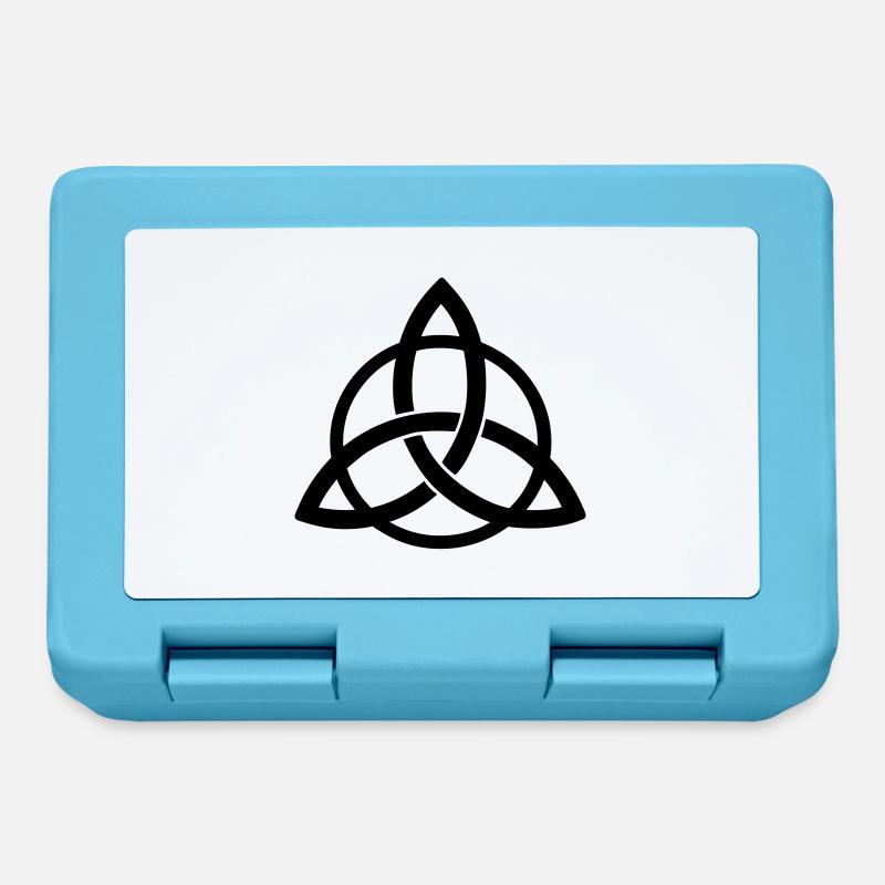 triquetra intertwined symbol Celtic neopaganism - Lunchbox - sapphire blue