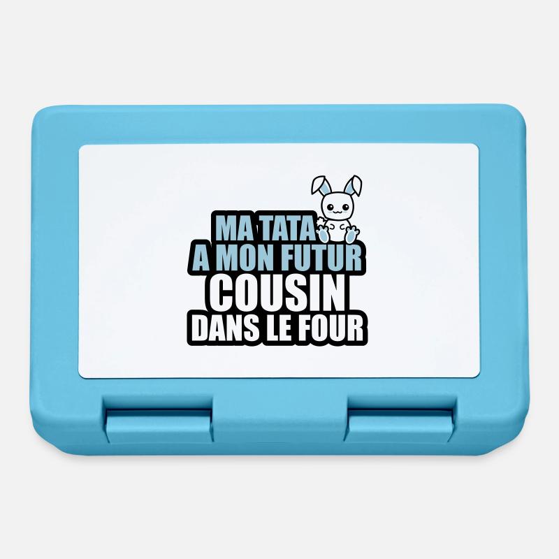 ma tata a mon futur cousin dans le four - Boîte à goûter - bleu saphir