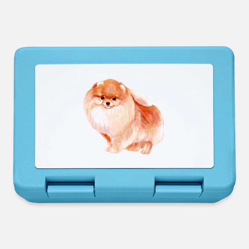 Pomeranian - Boîte à goûter - bleu saphir