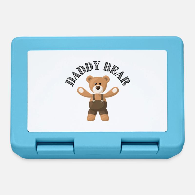 Daddy Bär Arbeiter Teddybär - Brotdose - Saphirblau