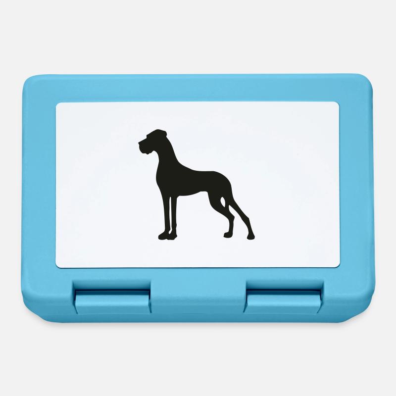 Petite Great Dane dans l'état - Boîte à goûter - bleu saphir