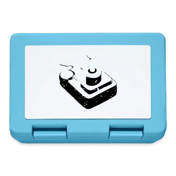Joystick Spieler Spiel Controller retro Gaming - Brotdose - Saphirblau - Vorne