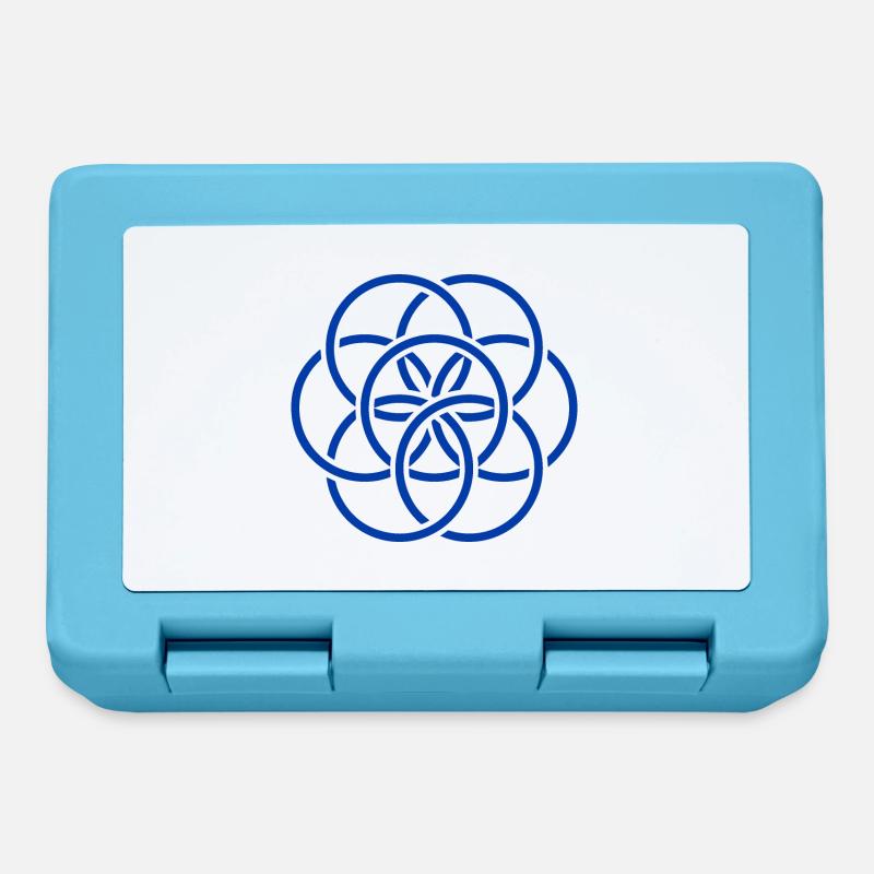 Drapeau international bleu de la Terre - Boîte à goûter - bleu saphir