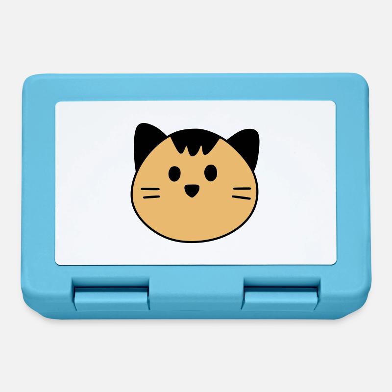 Cute cat - Brotdose - Saphirblau
