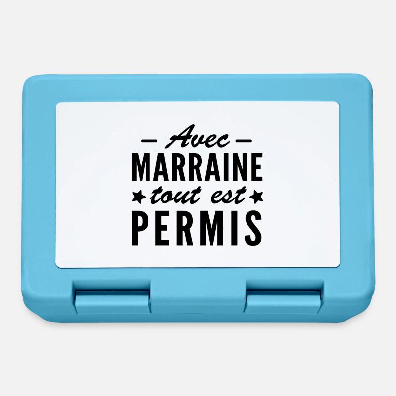 avec marraine tout est permis - Boîte à goûter - bleu saphir