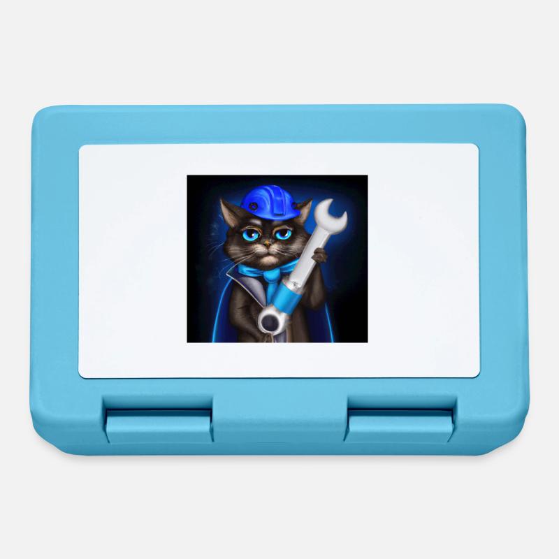 Cool Cat Engineer 3 - Boîte à goûter - bleu saphir