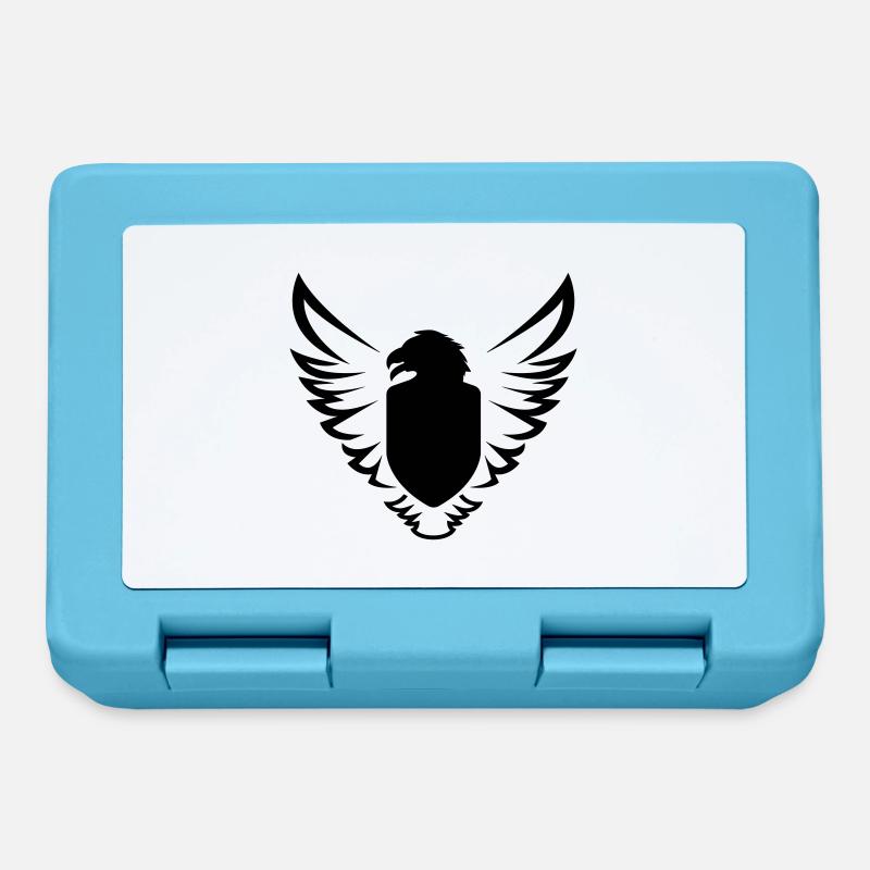 eagle-bird-ecuson-bouclier-shild-wing-01 - Boîte à goûter - bleu saphir