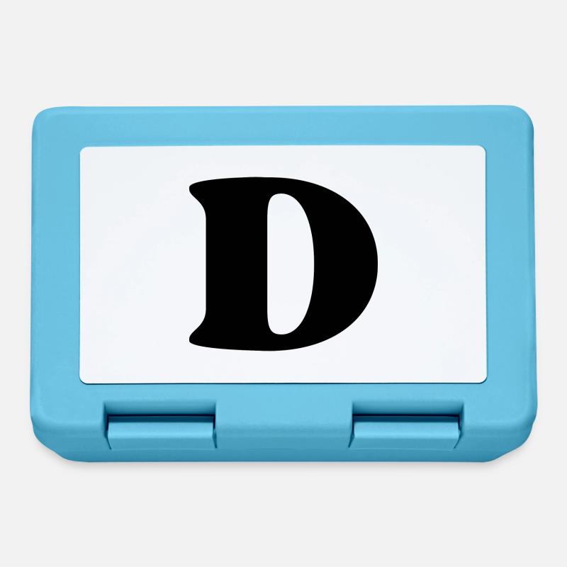 Buchstabe d - Brotdose - Saphirblau