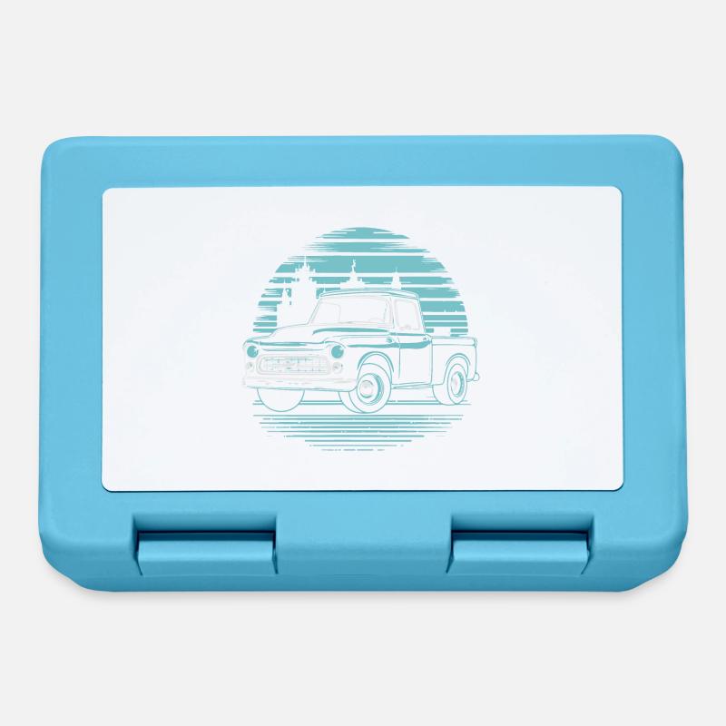 Chevy C10 silhouette - Lunchbox - sapphire blue