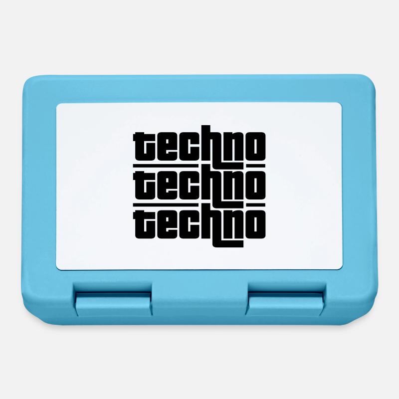 Techno Techno Techno - Boîte à goûter - bleu saphir
