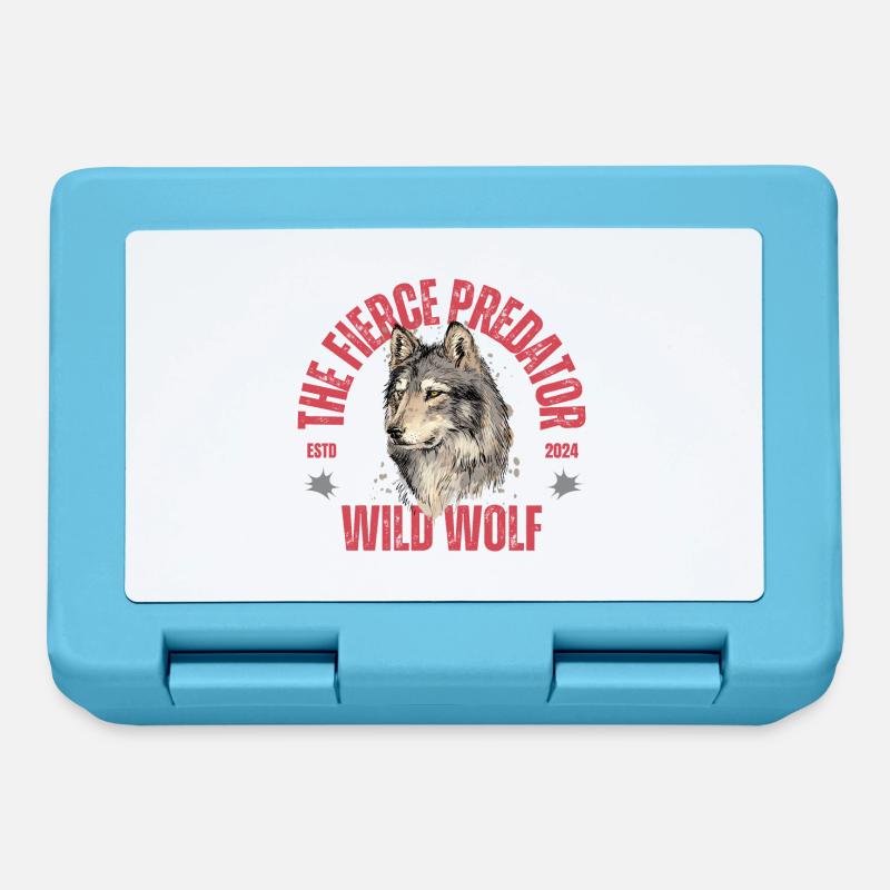 Wild wolf - Brotdose - Saphirblau