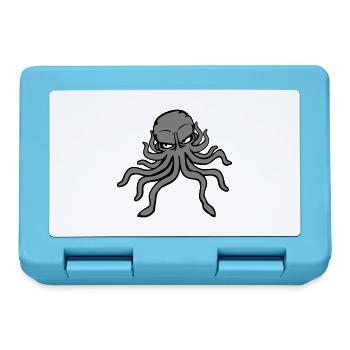Oktopus Kraken Tintenfisch Kopffüßer böser Blick - Brotdose - Saphirblau - Vorne