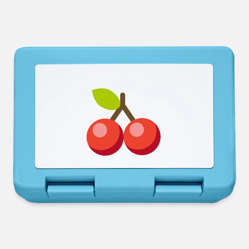 Cherry cherries - Lunchbox - sapphire blue