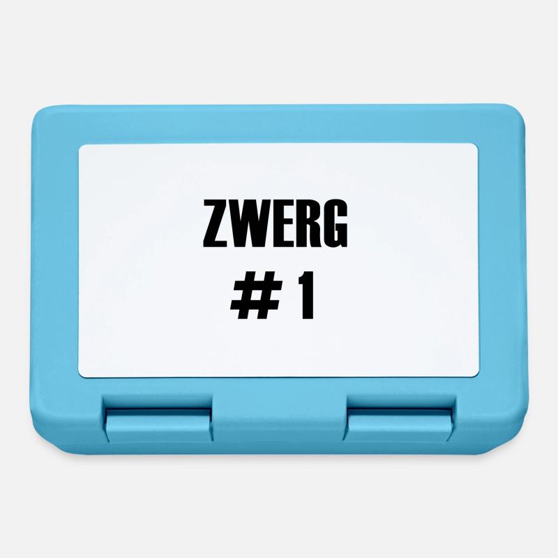 Zwerg # 1 schwarz - Brotdose - Saphirblau