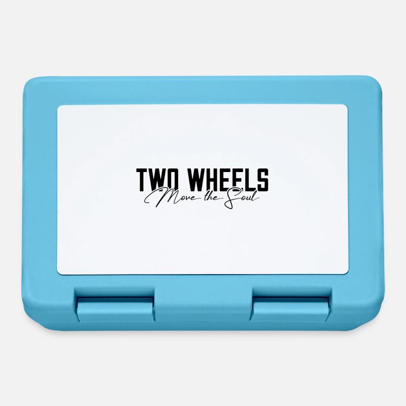 Two wheels move the soul - Brotdose - Saphirblau