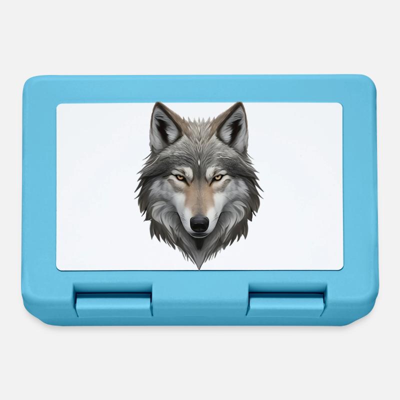 Wolfskopf - Brotdose - Saphirblau