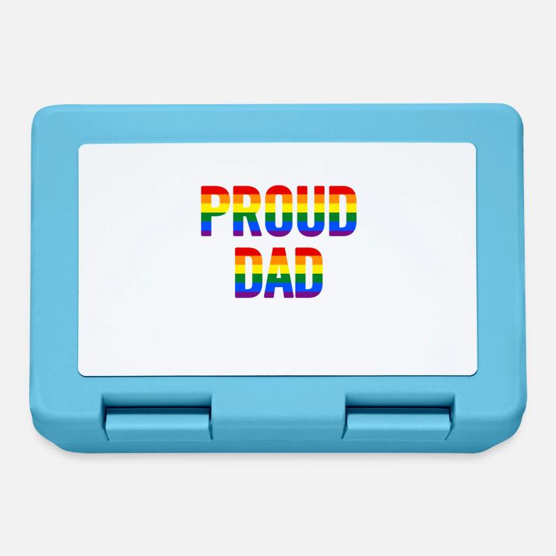 Proud Dad Flag - Lunchbox - sapphire blue