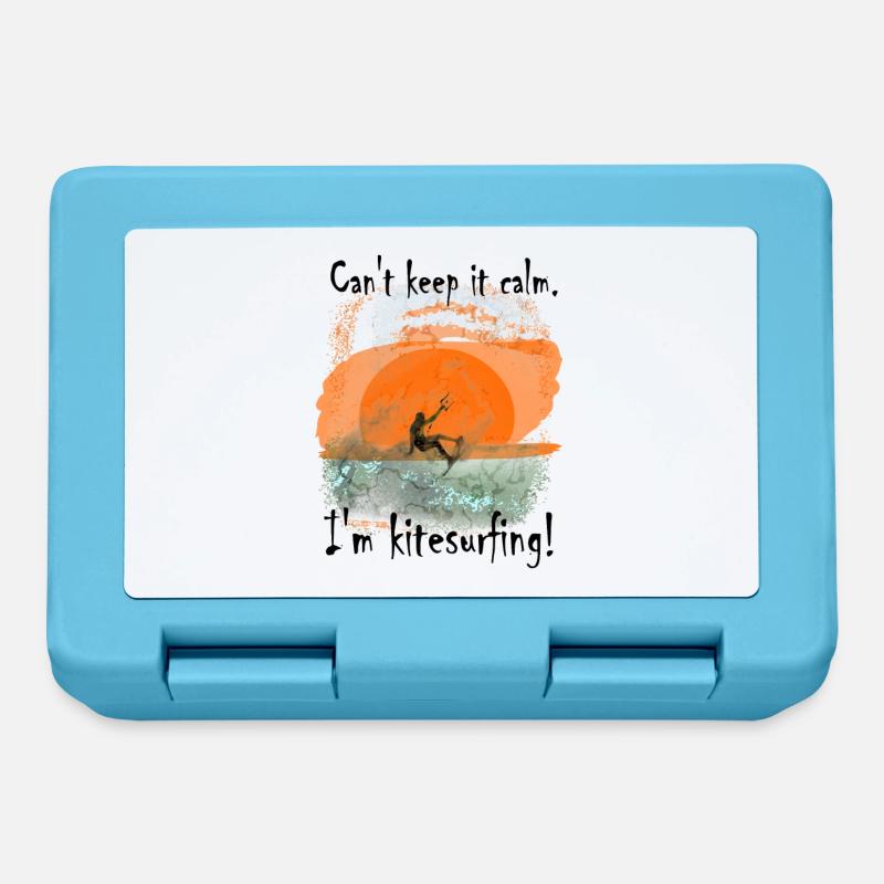Kite Surfing - Lunchbox - sapphire blue