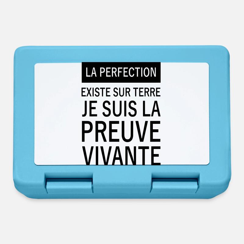 la perfection existe sur terre - Boîte à goûter - bleu saphir