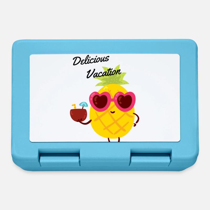 Délicieuses vacances - Boîte à goûter - bleu saphir
