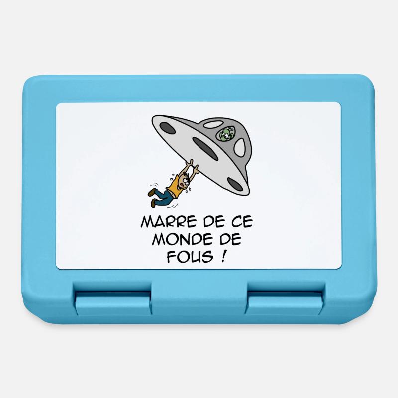 OVNI - Boîte à goûter - bleu saphir