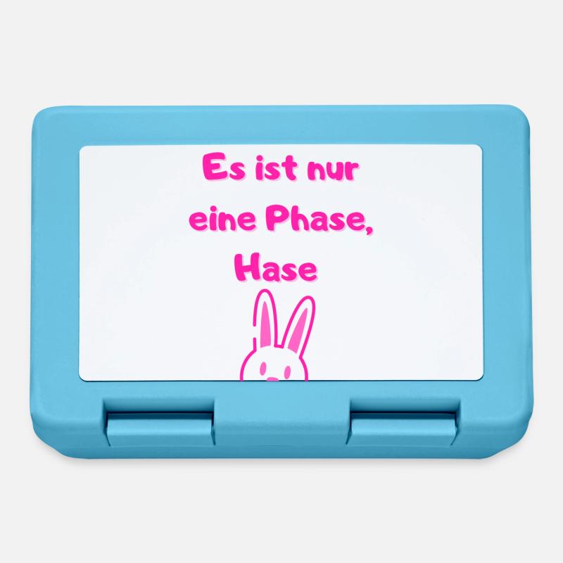 Es ist nur eine Phase HaseMädchen - Brotdose - Saphirblau