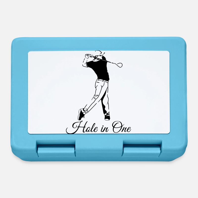 Golf - Hole in One - Brotdose - Saphirblau