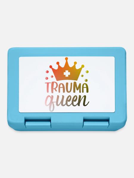 Trauma Queen Krankenschwester - Brotdose - Saphirblau