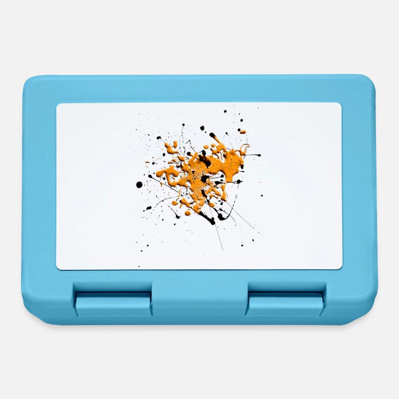 Orange.Splash - Brotdose - Saphirblau