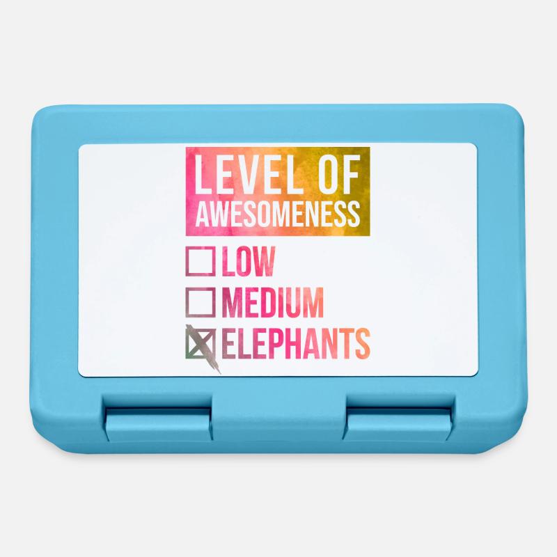 Elefant - Brotdose - Saphirblau