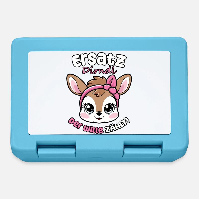 Kawaii Hirsch says replacement dirndl, the will counts! - Lunchbox - sapphire blue