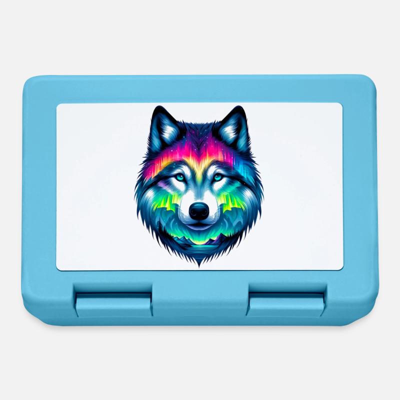 Wolf - Brotdose - Saphirblau