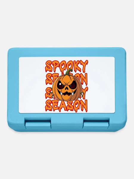 Halloween Kürbis Spooky Season Pumpkin gruselig - Brotdose - Saphirblau